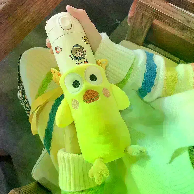 Portable Cartoon Water Bottle Cover Case Winter Plush Insulated Bag Zpaxo