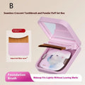 Traceless Soft Brush Puff Ultra-thin Portable Built-in Mirror Zpaxo B