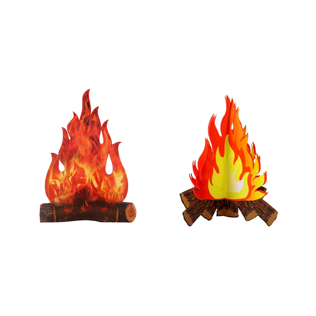 Fireplace & Rainforest Falls Decor Signs – VBS, Camping & Party