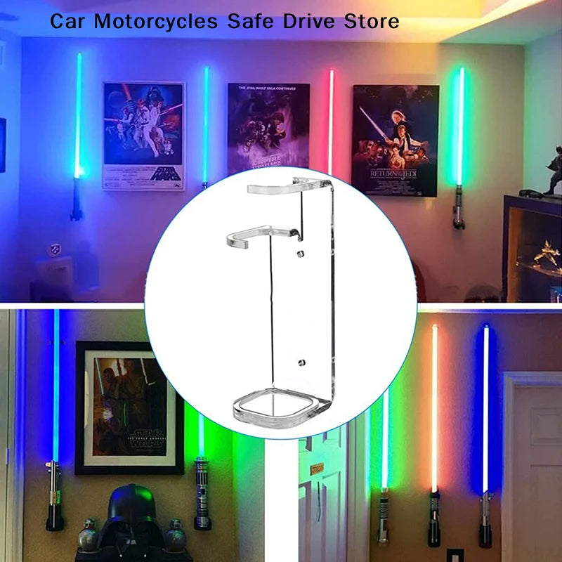 Acrylic Lightsaber Wall Mount Stand Light Saber Display Holder