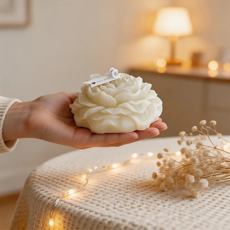 3D Large Peony Silicone Mold – Candle, Soap & Resin DIY