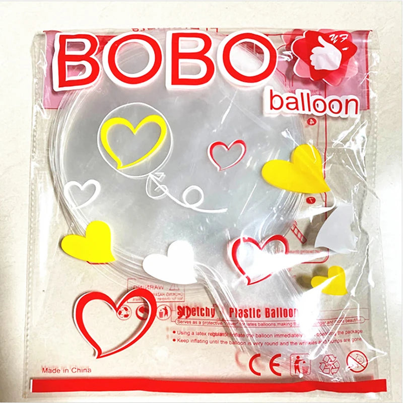 8 10 12 16 18 20 24 Inch Transparent Bobo Balloon Clear Bubble