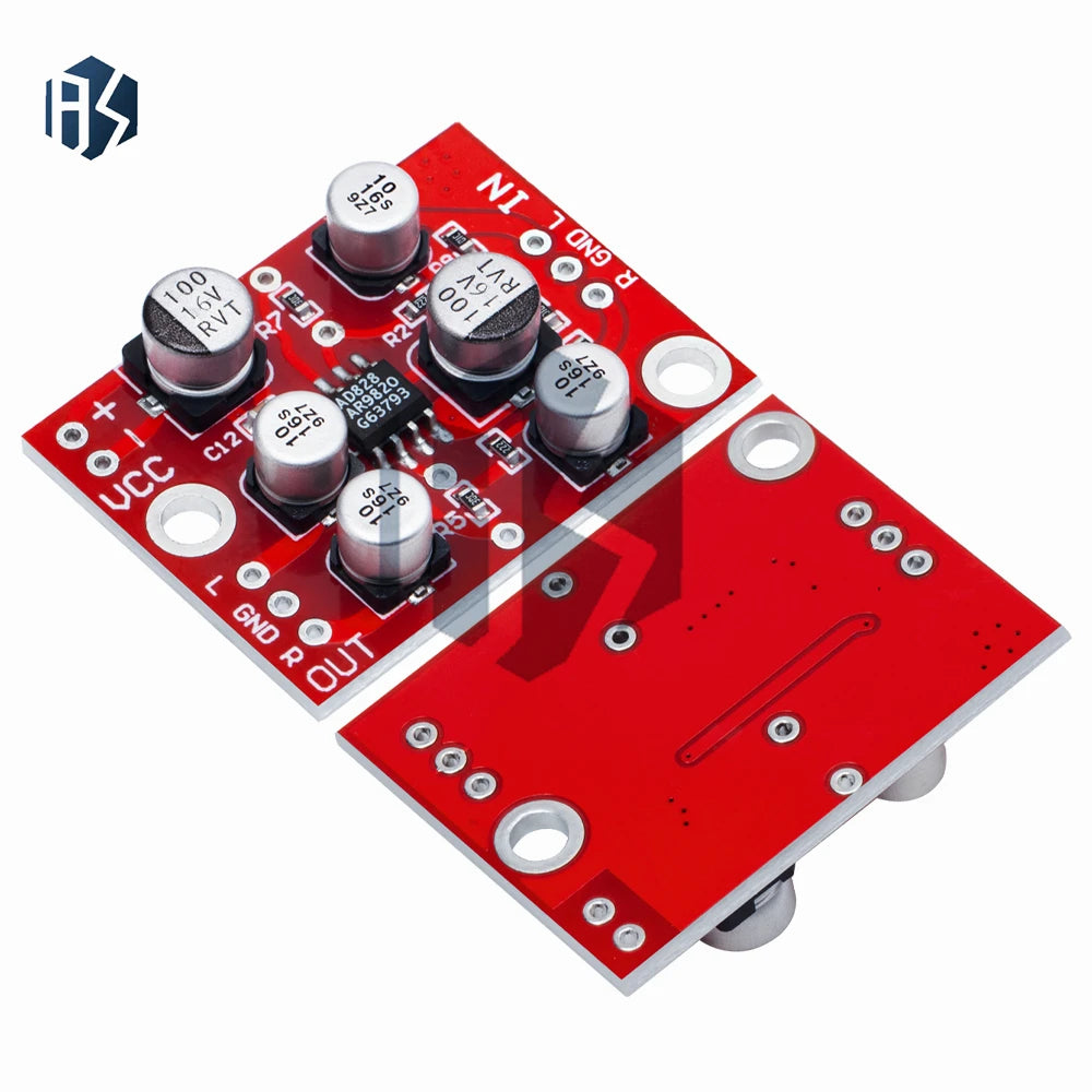 5V-15V Wide-range DC AD828 Preamplifier Hi-fi Stereo Module Car Audio Zpaxo