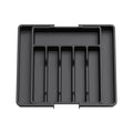 Expandable Cutlery Tray – Adjustable Kitchen Drawer Organizer Drawer Organizer Tray Zpaxo Black