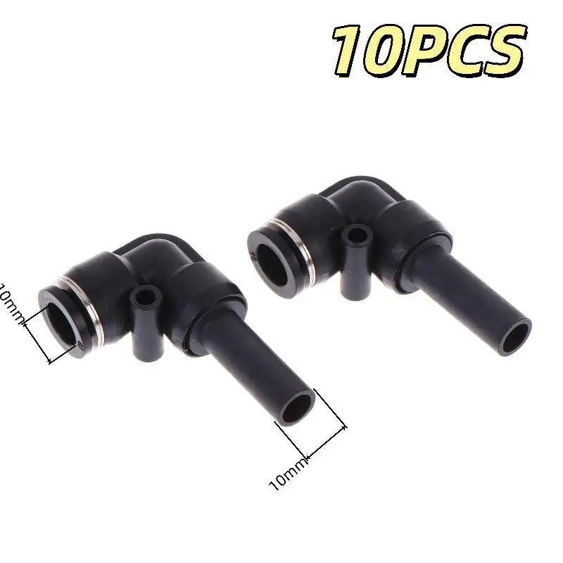 PLJ Pneumatic Quick-Connect Reducing Fittings 4–10mm | 2/10 Pack Pneumatic Fitting Zpaxo 10mm 10mm 10pcs