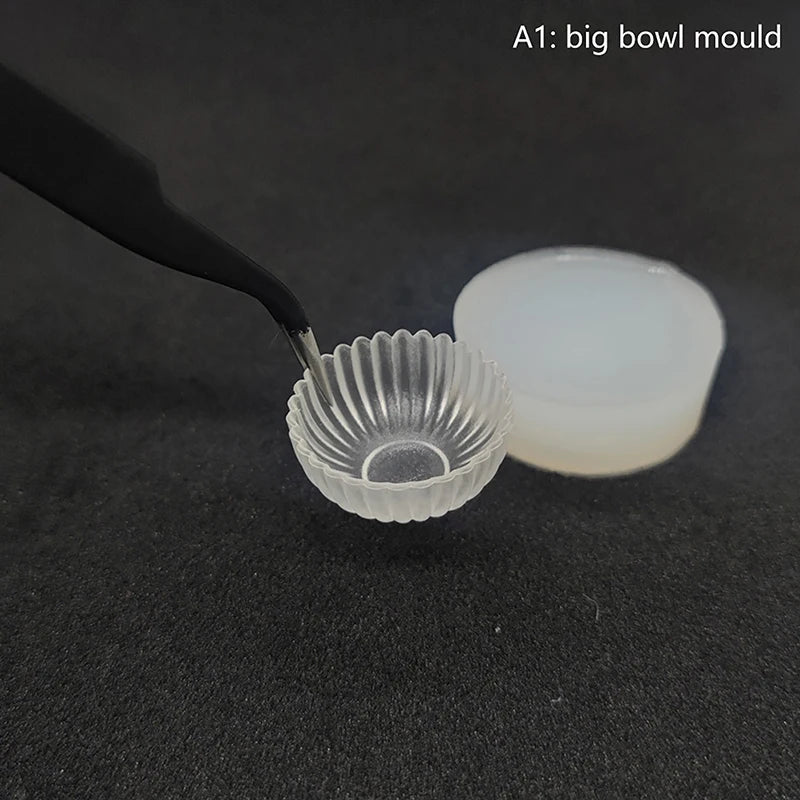 Silicone Mold DIY Dollhouse Miniature Tableware Mug Cups Food Jar Zpaxo A1