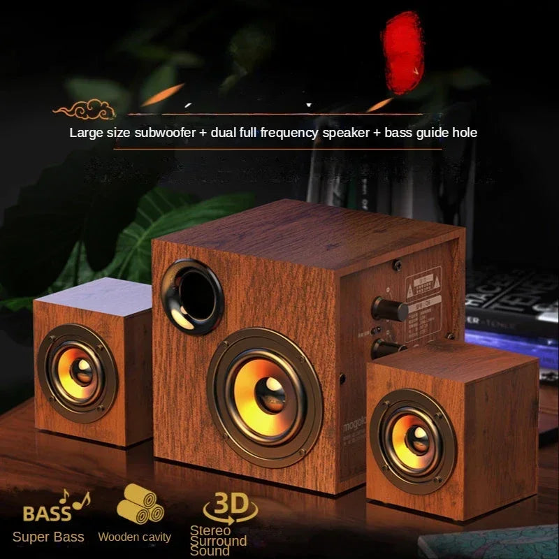 Computer Audio Full Set of Wired Outside The Loudspeaker Active Living Room Heavy Subwoofer Large Volume Professional Zpaxo
