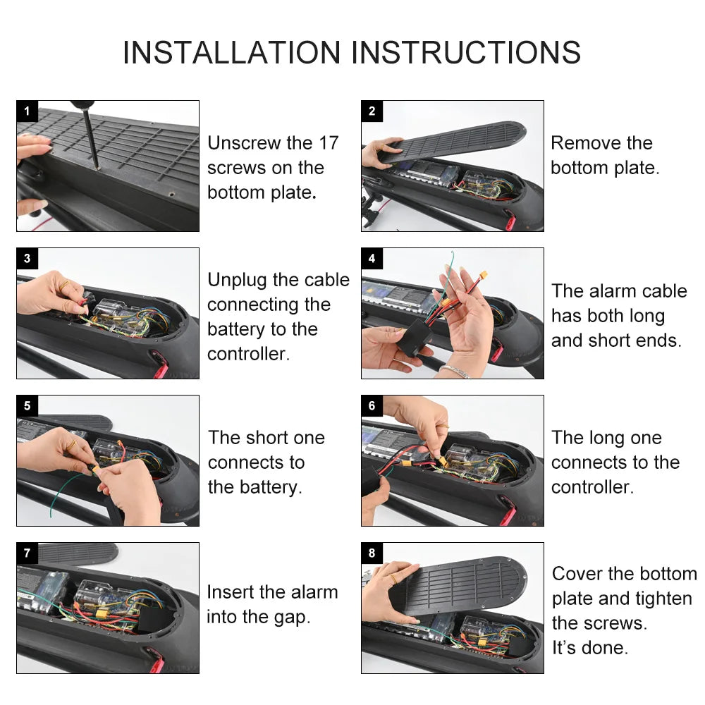 Anti-Theft Remote Control Lound Alarm For Xiaomi M365 1s Pro Pro2 for Ninebot Max G30 G30D Electric Scooter Device Replacement Zpaxo