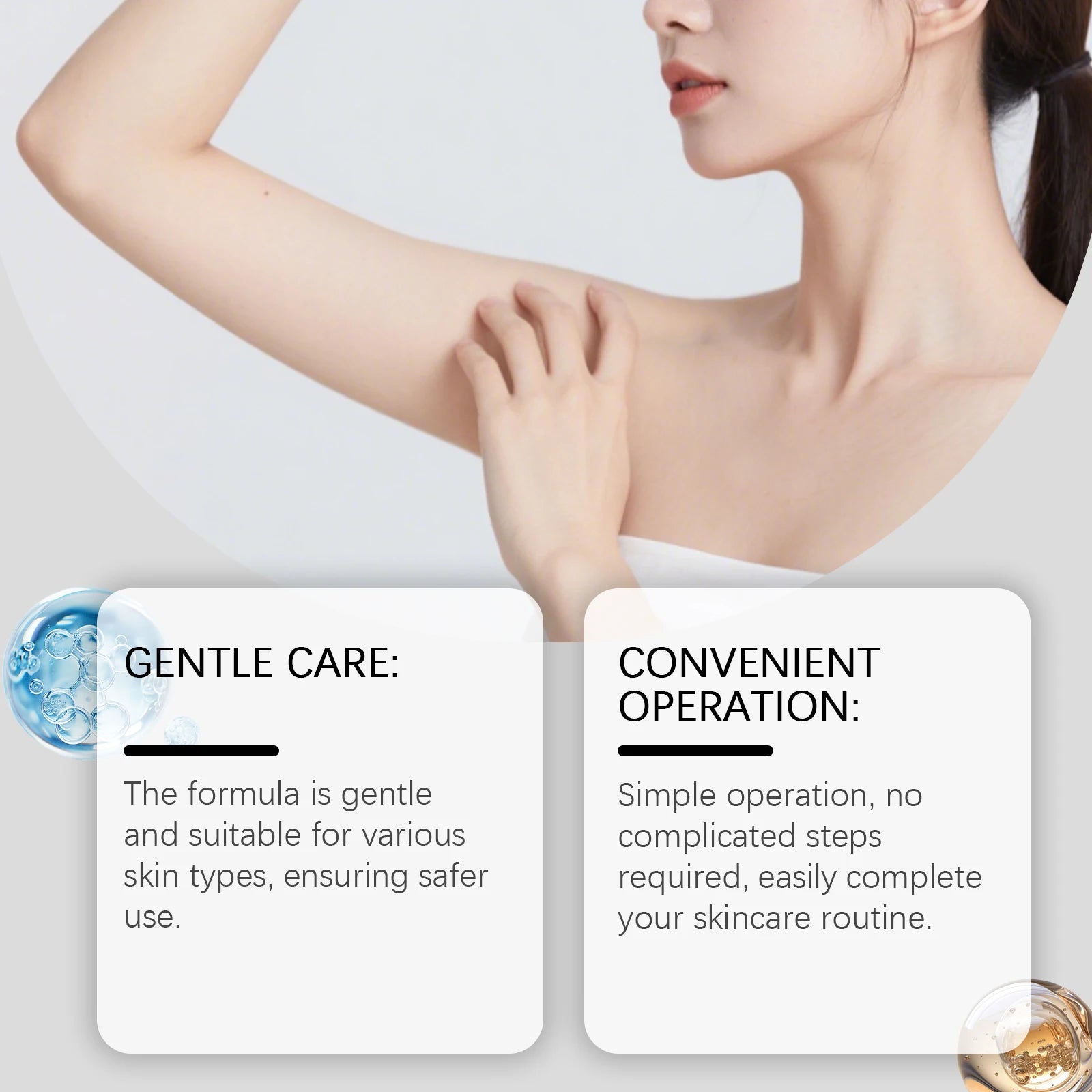 Depilatory Cream Body Hair Removal Soothing Nourishing Moisturizer Sensitive Skin Care Shea Butter Gentle Silky Smooth Skin 100g Zpaxo