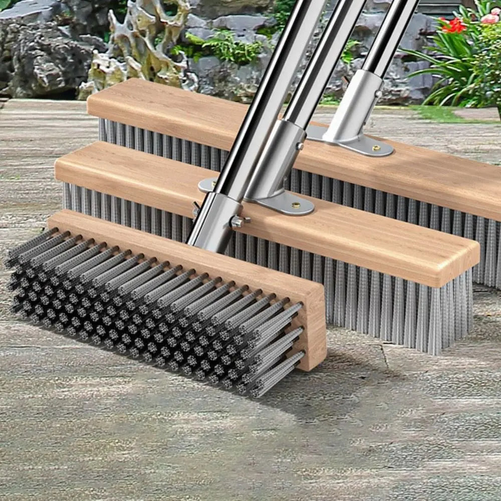 Stainless Steel Wire Broom Brush Rust-Proof Corrosion-Resistant Stainless Steel Brush Heavy Duty Weed Moss Remover Zpaxo