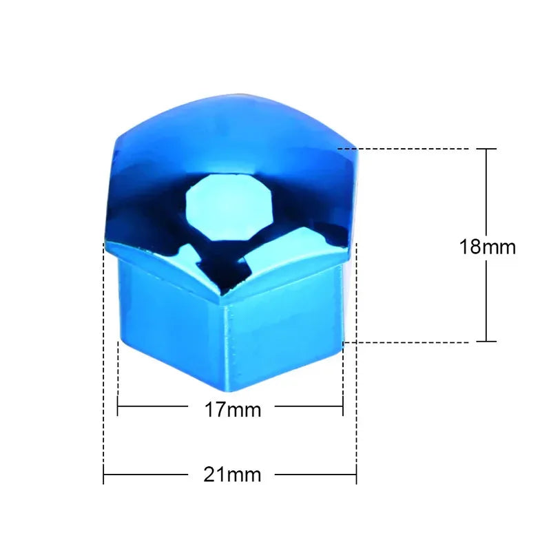 Car Wheel Nut Caps 17/19/21mm – Anti-Rust Hub Screw Covers