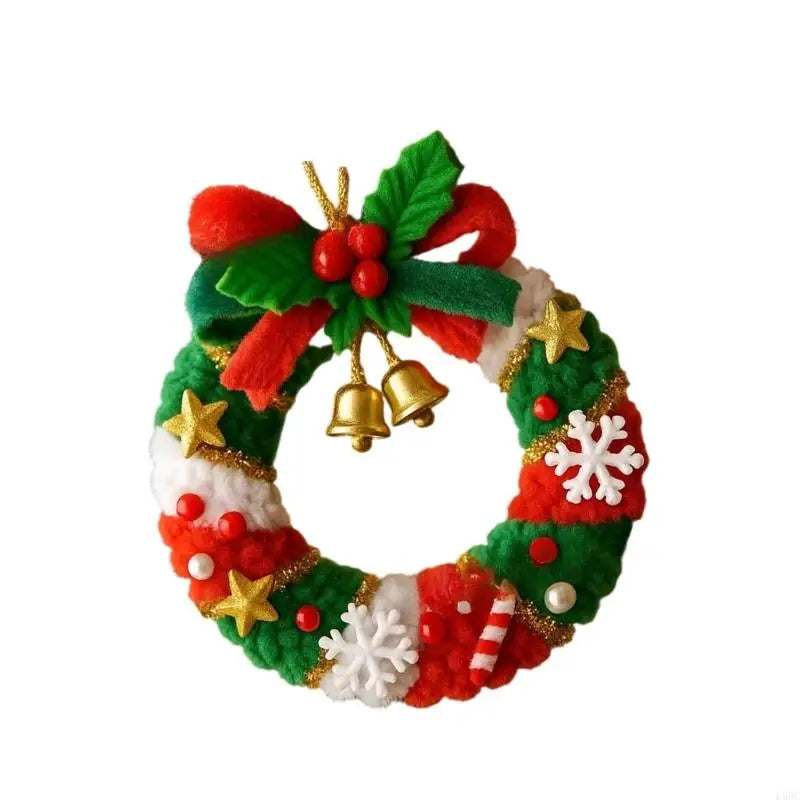 Christmas Bells Ornament Knitted Santa Hanging Tree Decorations