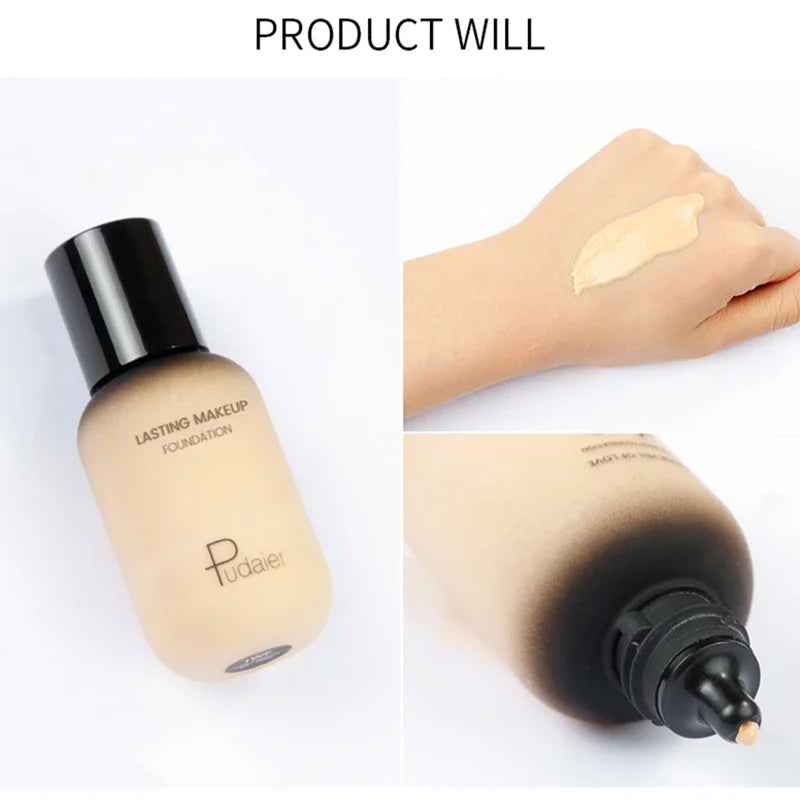 Face Foundation Makeup Base Cream Mineral Full Coverage Concealer No