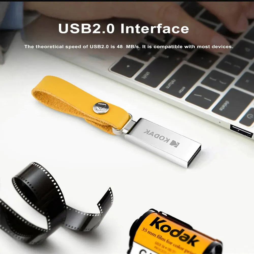 KODAK USB 2.0 Pen Drive 16GB 32GB 64GB K122 Metal USB Flash Drive Zpaxo