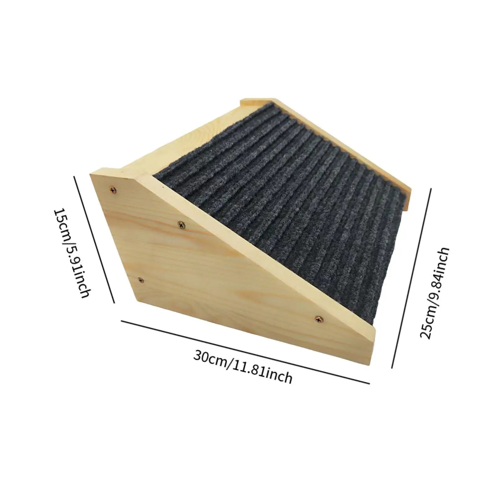 Wooden Dog & Cat Ramp – Anti-Slip Portable Pet Stair Ladder Pet Stair Ramp Zpaxo