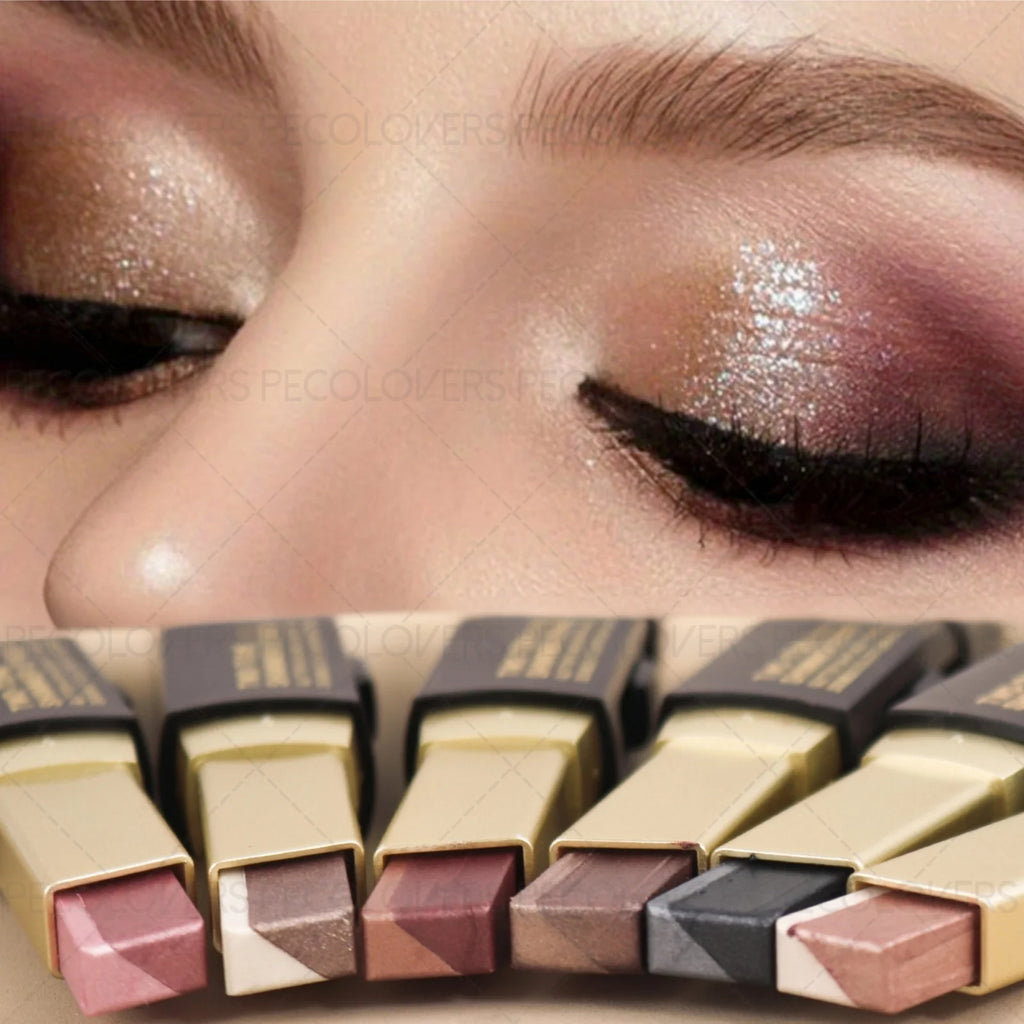 PECOLOVERS Aurora Shimmer 2-Tone Gradient Glitter Eyeshadow Stick Zpaxo