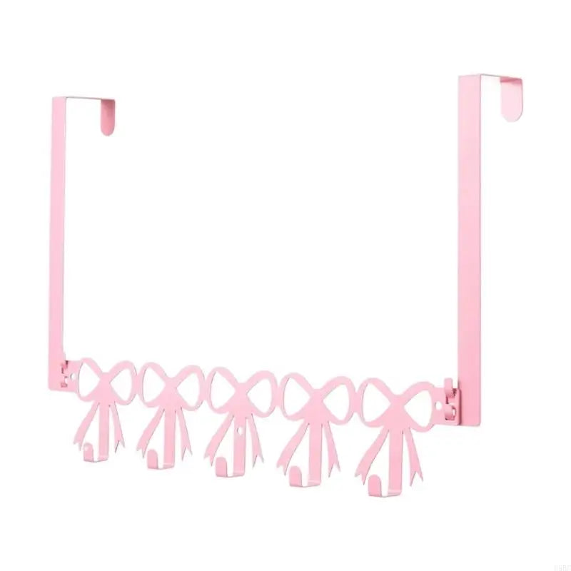 Multi Purpose Pink Metal Door Hanging Hook Clothes Bags Towels