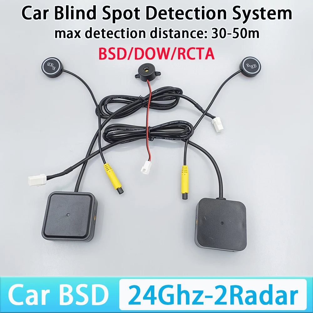 Car BSD Blind Spot Monitoring System 24GHz Microwave Radar Detection