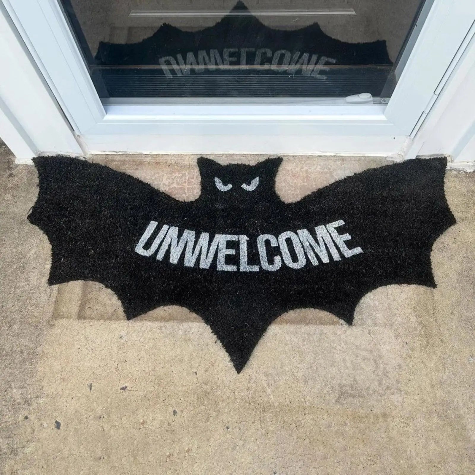 Gothic Bat Bath Mat 80x40cm Halloween Area Rug Soft Non-slip