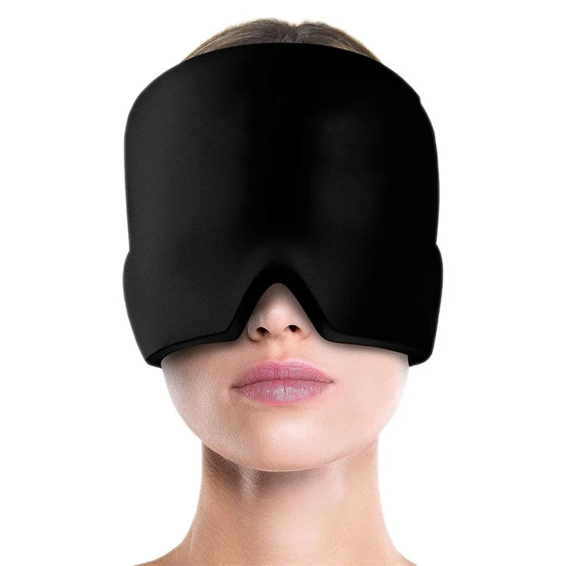 Gel Ice Headache Migraine Relief Hat Cold Compress Therapy Cap Ice Head Wrap Pack Eye Mask For Pressure Relieve Pain Ice Hat Zpaxo As shown