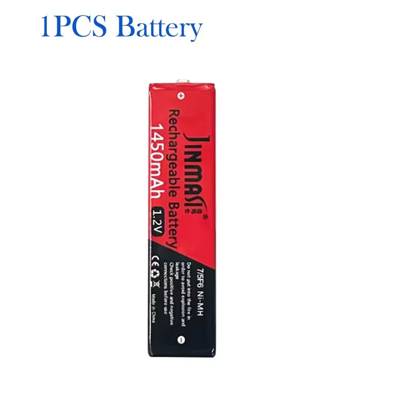 1.2V 7/5F6 67F6 1450mAh Ni-MH Chewing Gum Battery 7/5 F6 Cell for Panasonic Sony MD CD Cassette Player Batteries with charger Zpaxo 1PCS batteries 1.2V