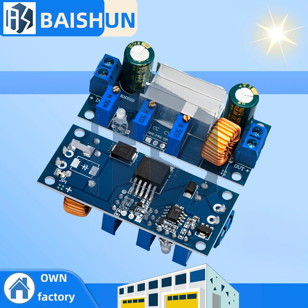 XL4005 5A CC/CV DC-DC Step-Down Power Module, Adjustable Buck Converter & Lithium Charger with Overload Protection Zpaxo