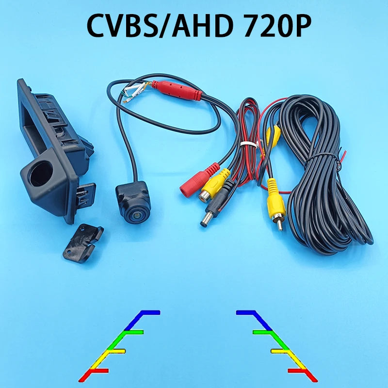AHD1080P CVBS Car Rear View Reverse Camera Trunk Handle Bracket Audi