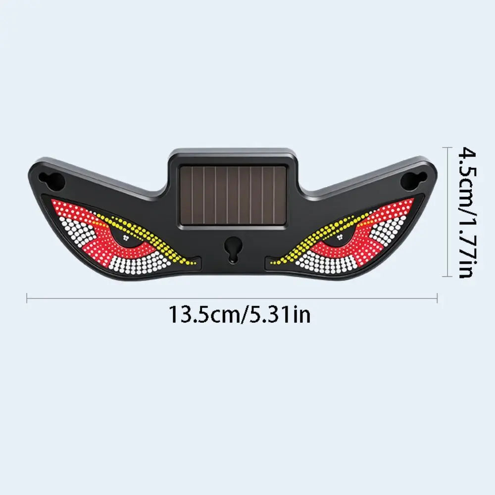 5 Modes Car Demon Eye Light Creative Suction Cup Installation Solar Zpaxo