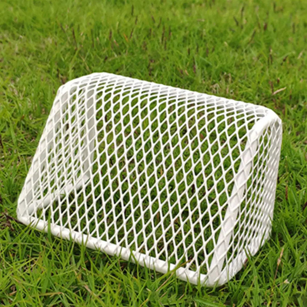 Mini Soccer Goal Aquarium Decor Stainless Steel Fish Tank Decoration