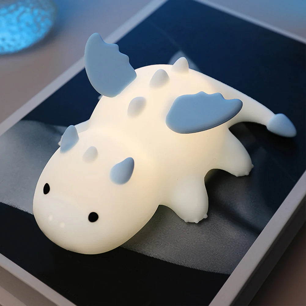 Little Dragon Creative Bedside Lamp Rechargeable Cute Atmosphere