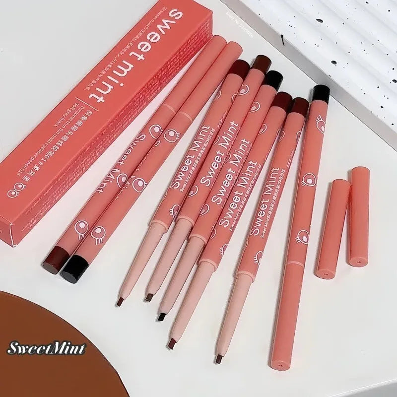 Red Brown Eyeliner Pencil Waterproof Long Lasting Matte Black Easy