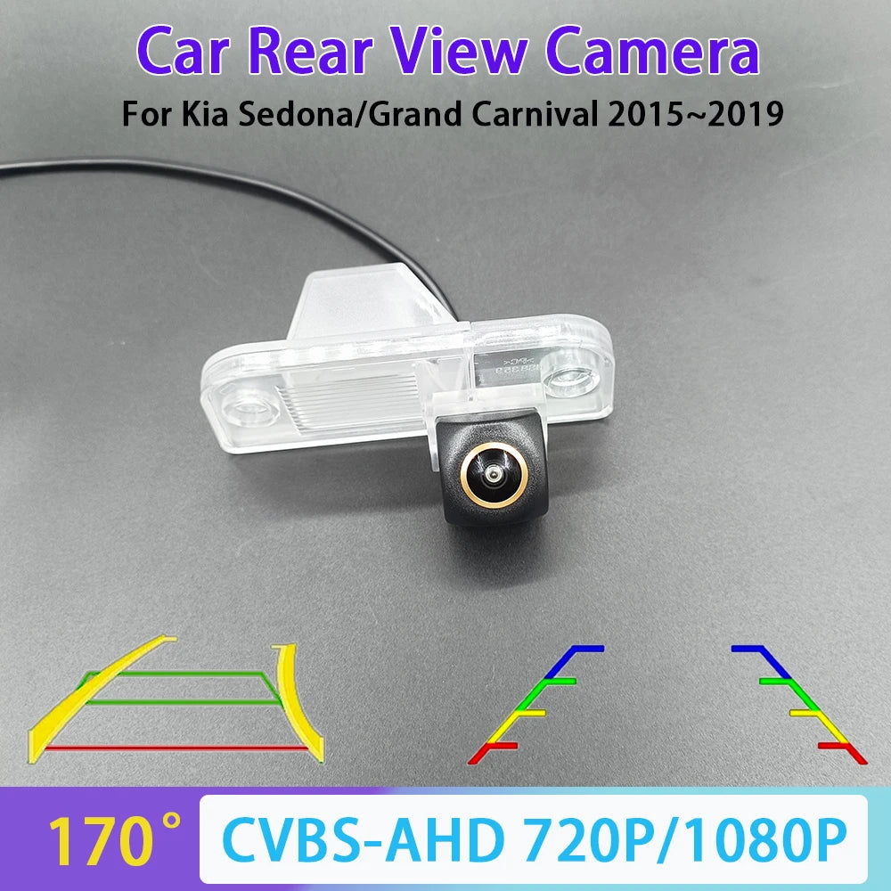 170 Degree AHD 1080P CVBS Car Rear View Camera Kia Sedona Grand