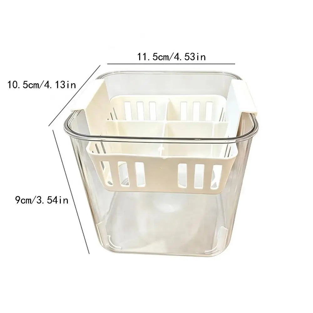 4 Grids Hydroponics Nurserys Pots Planter Containers Clear Tulips Planter Plastic Square Planting Basket Indoor Gardening Zpaxo 1PC