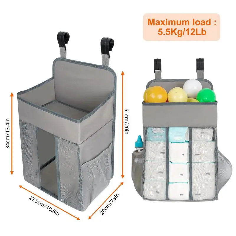 Diaper Organizer Hangable Nappy Storage Multifunctional Hangable Diaper Organizer for Dormitory RV Travel Changing Table Zpaxo