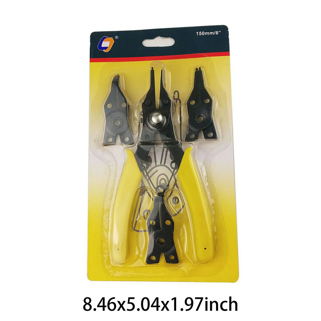 1 Convertible Internal External Retaining Ring Plier Anti-slip C Clip
