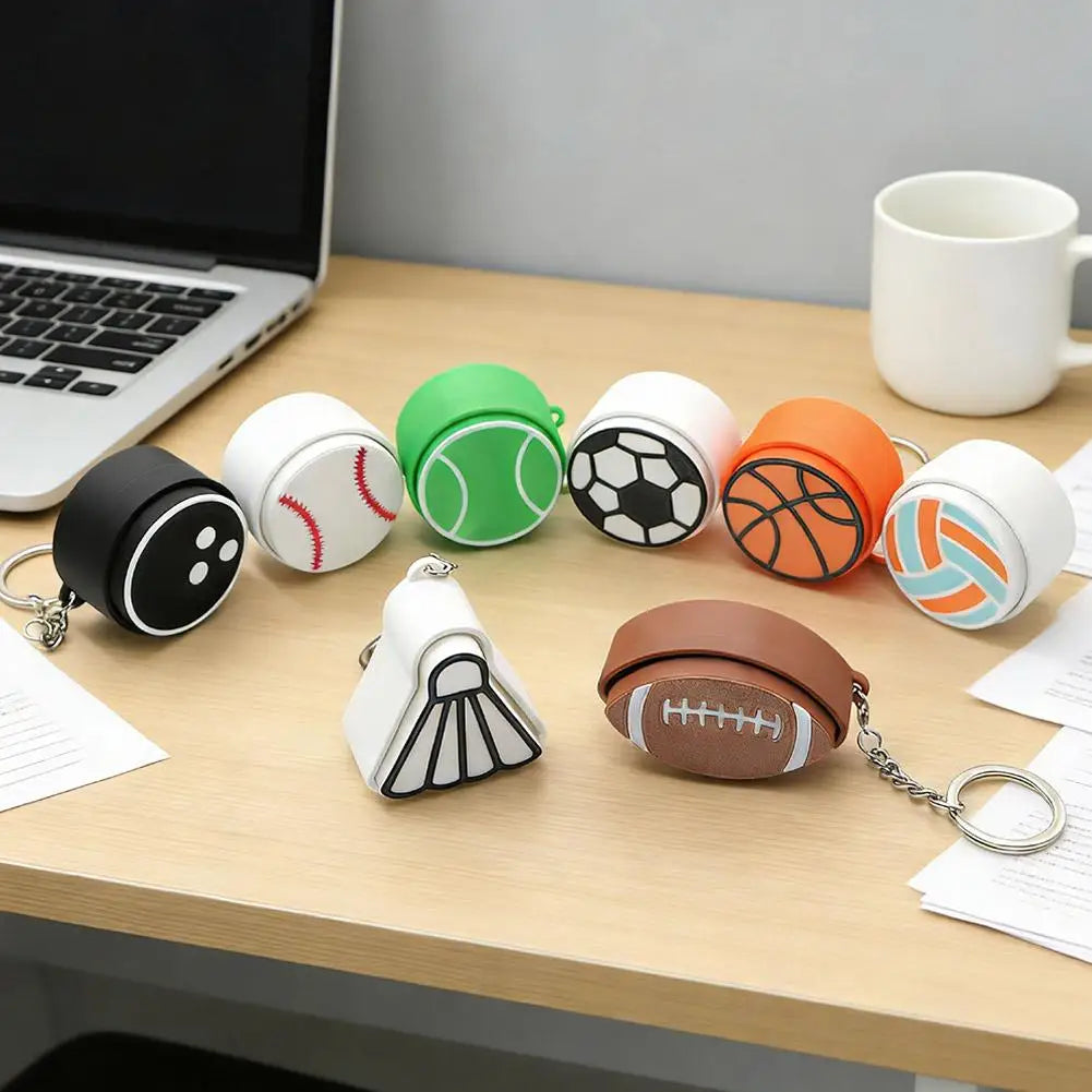 Sports Ball Keychain – Football, Basketball & Baseball Sports Keychain Zpaxo