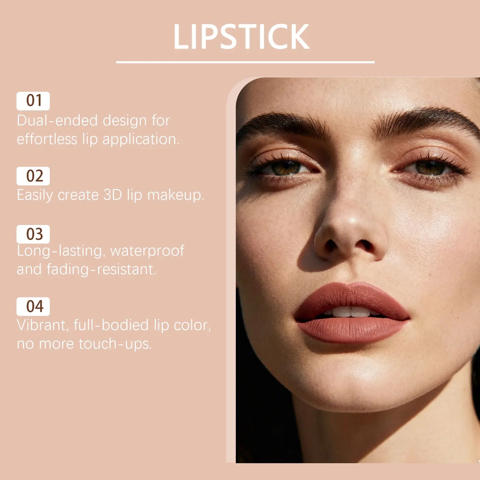 Christmas Secret Party Waterproof Fade-Resistant Multi-Color Lipstick Smooth Flowing Naturally Pigmented Matte Texture lipstick Zpaxo