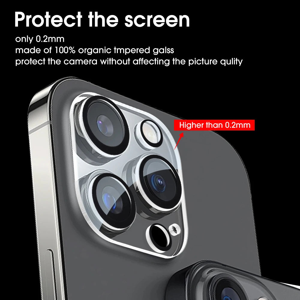 1- HD Back Camera Glass Protectors Iphone 16 Max 15 14 Lens