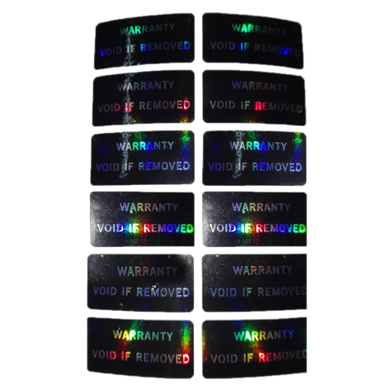 100Pcs Warranty Protection Sticker Security Seal Brittle Paper Tamper Proof Warranty Void Label Stickers Adhesive Label Guanante Zpaxo