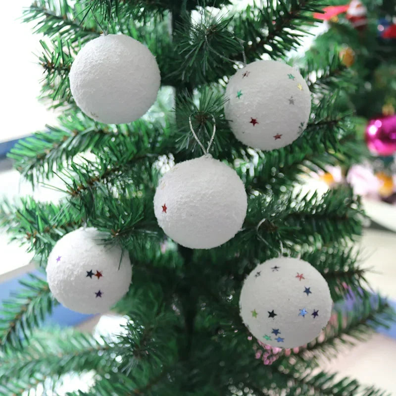 Foam Craft Ornaments Lightweight Christmas Tree Hanging Balls