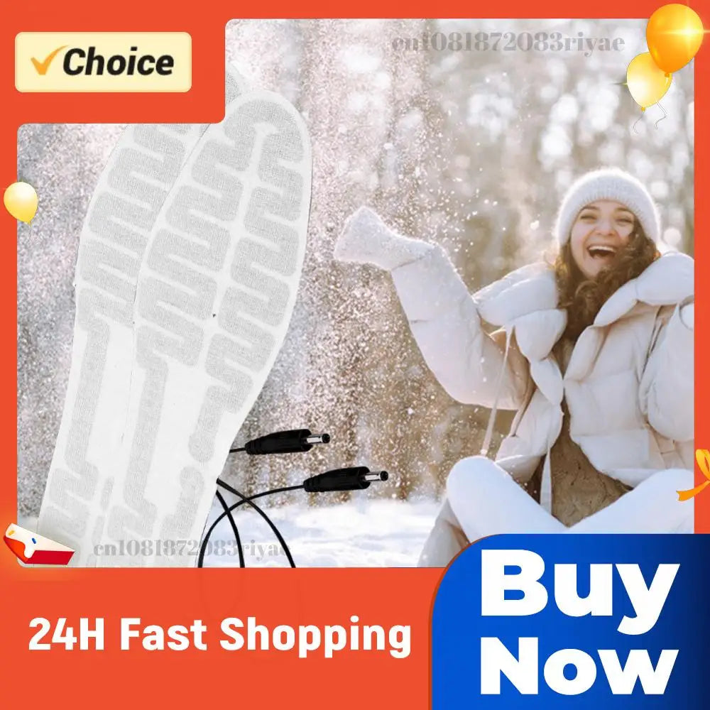 USB Heated Insoles Foot Warmer Film 10W Electric Foot Warming Pad Winter Outdoor Sports Heating Insole for Men and Women Zpaxo