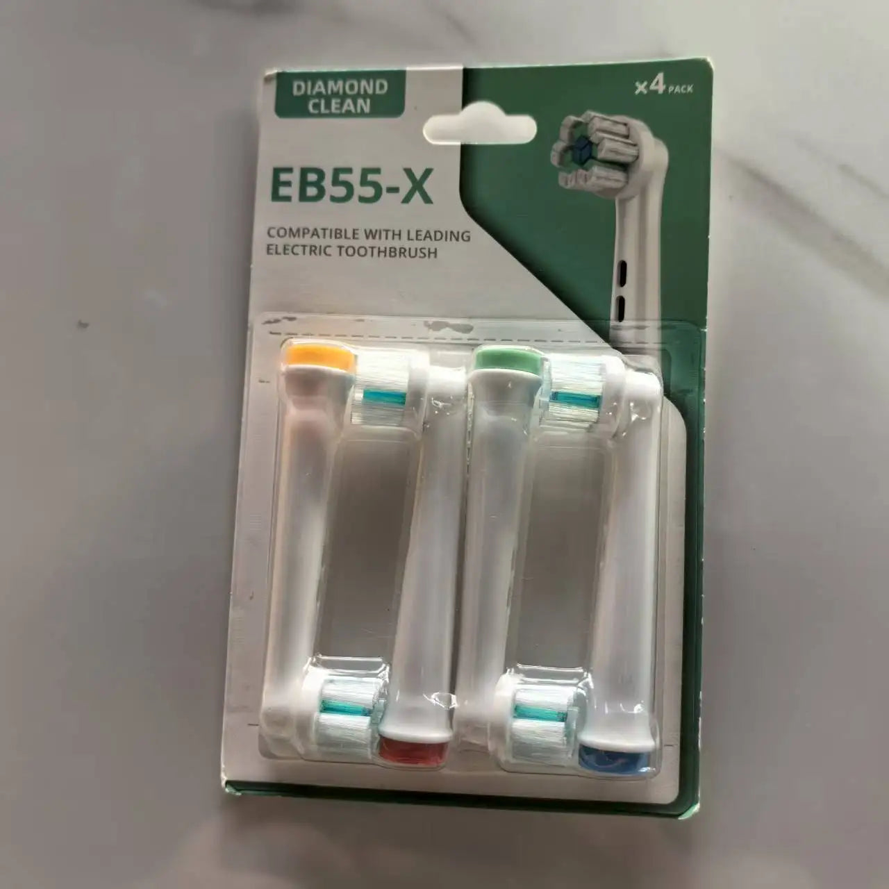 12types Toothbrush Heads Replacement For Oral B PRO Models 600 650 670 2000 2500 2900 3000 3500 3900 Soft Bristles Health Care Zpaxo EB55X-4pcs