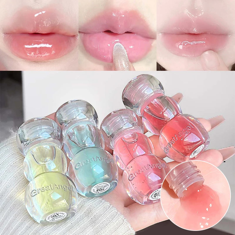 Transparent Lip Gloss Balm Long Lasting Moisturizing Water Light Zpaxo
