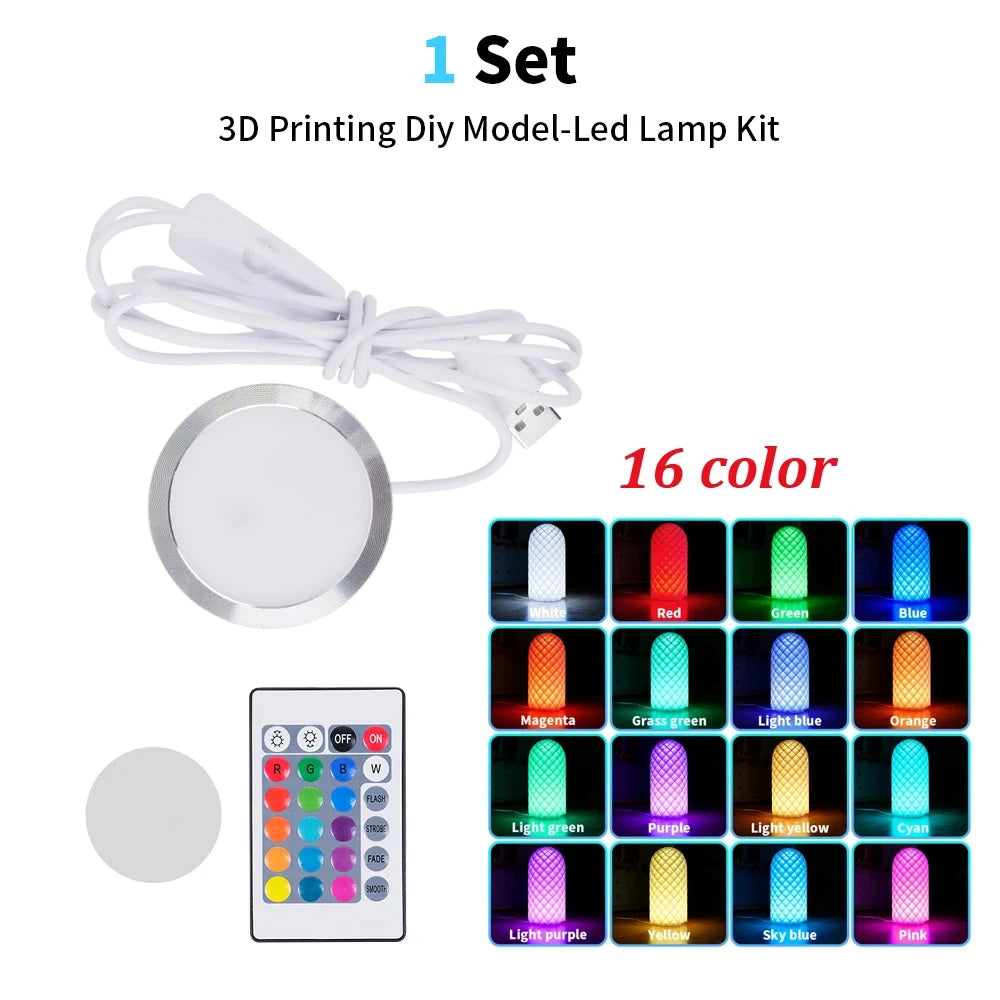Bambu Lab LED Lamp Adjustable RGB Light Parts Hardware DIY Model Zpaxo 16 Color Control