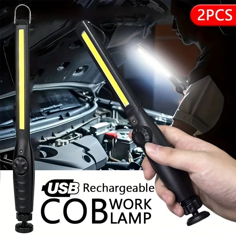 Portable COB Work Lights Magnetic Rechargeable LED Flashlight Zpaxo