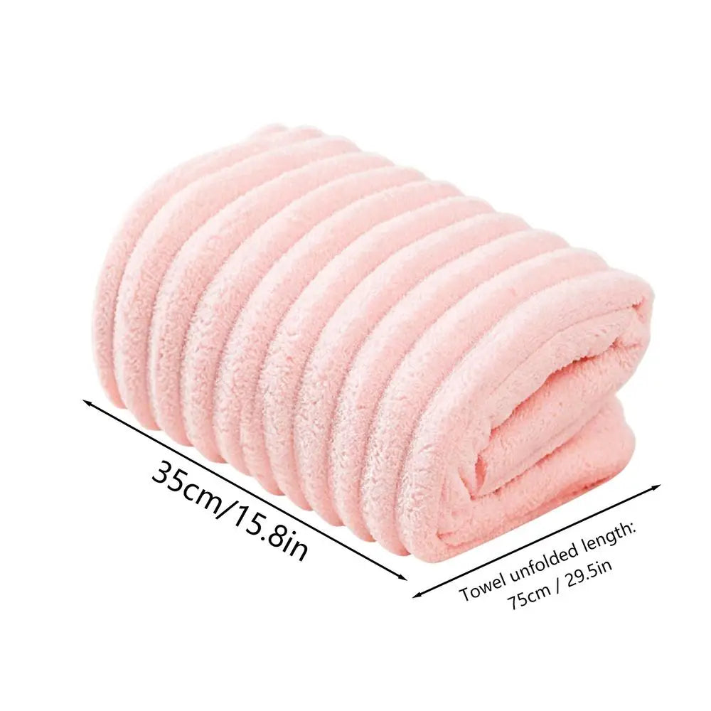 Bath Towel 35x75cm Thick Lint Quick Dry Absorbent Striped Body Cloth
