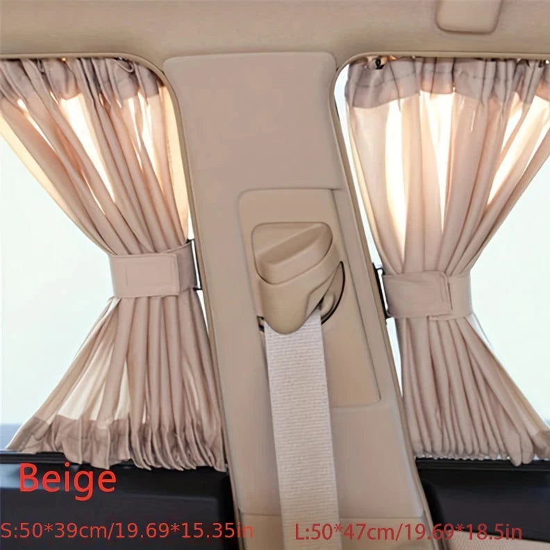 Universal Car Sun Shade Side Window Curtain Auto Foldable Uv