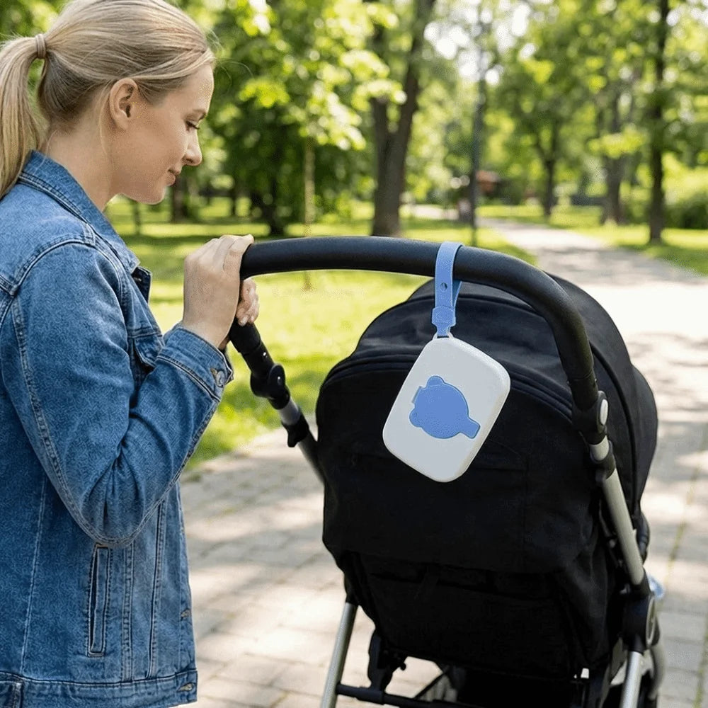 Refillable Baby Wipe Dispenser Silicone Seal Flip Cover Travel Holder Zpaxo