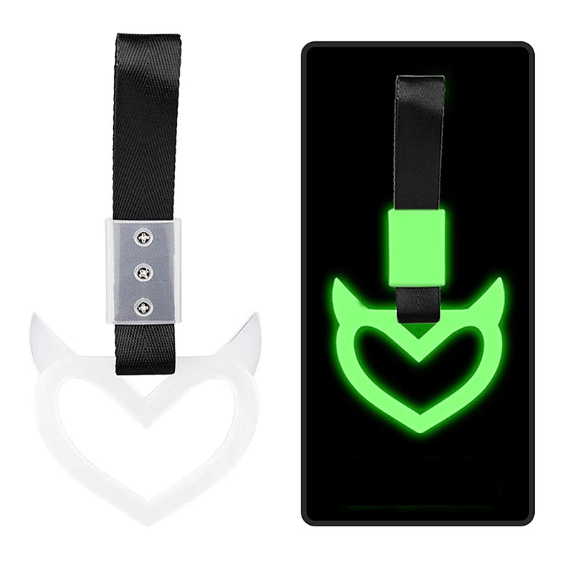 CMColorful Car Tow Strap Ring Heart Train Bus Handle Hand Styling Zpaxo A2