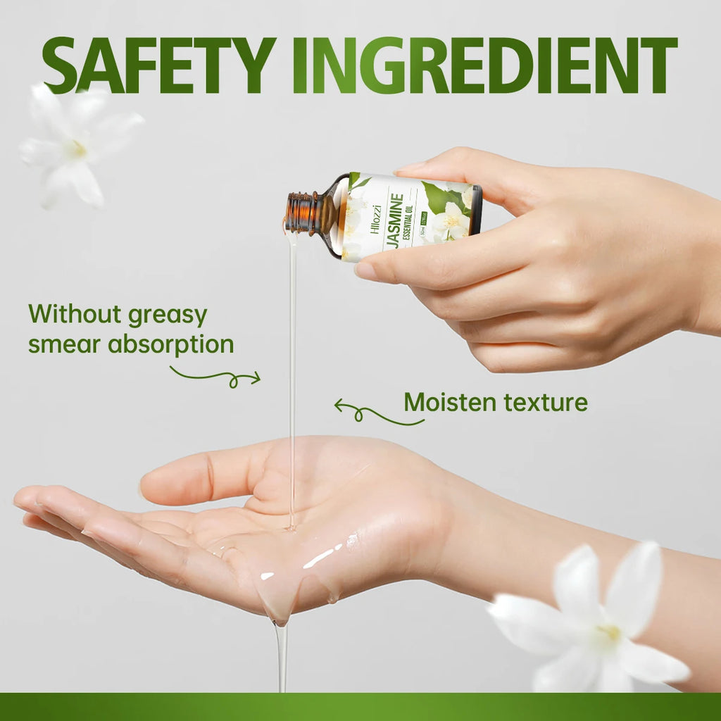 100ml/60ml/30ml Jasmine essential oil Aromatherapy Multifunctional essential oil Various scenes Rich in flavor Hydrating Zpaxo
